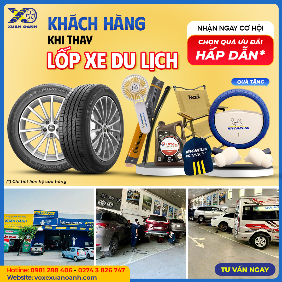 MÙA HÈ VI VU – MUA LỐP XE XỊN NHẬN QUÀ NGAY CÙNG XUÂN OÁNH
